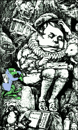 Henry Holiday's Tax-Collector at Work, after Lewis Carroll, The Hunting of the Snark.