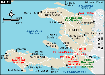 Haiti map google