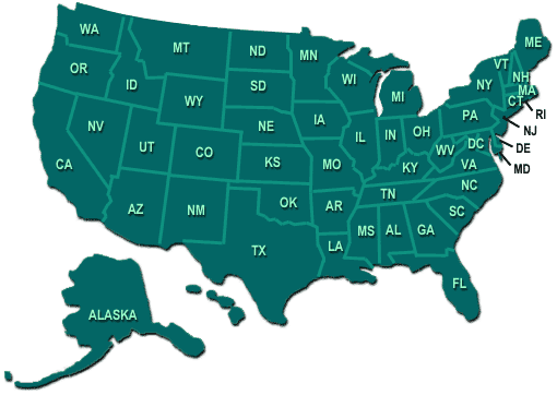 Usa Map The United States Of America