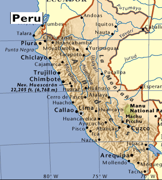 map of peru in south america. Peruvian