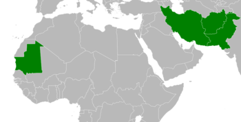 Islamic republics, map