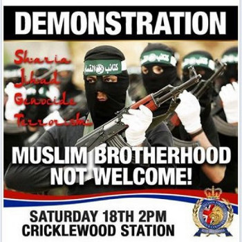 Britain First demonstration flyer 
